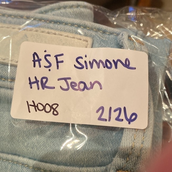 Abercrombie and Fitch Light Wash Simone High Rise Jean Legging Size 2 Jegging - Picture 10 of 10